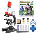 1200X Children Science Toy Biological Microscope Set Monocular Microscope with Mount Biological Experiment Tool Educational Toy. 