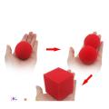 magic tricks sponge ball to square Turn two red sponge balls into a single red sponge cube easy to do magic. 