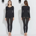 Seamless Elastic Thermal Underwear Set for Women – Top and Bottom.