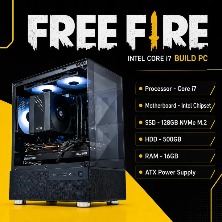 Intel Core i7 RAM 16GB SSD 128GB Nvme M.2 HDD 500GB Graphics 4GB Built In For Ultimate Gaming Performance