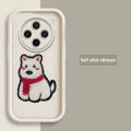 Tokifu For VIVO X100 With DIY Cute Puppy Sticker - Step Lens Full Pack Thickened Anti-Drop Silicone Phone Case. 