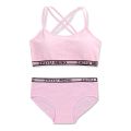 Girls Panty Sets Teenage Cotton Padded Training Bra+Panties Kids Sports Underwears 8-14Year.