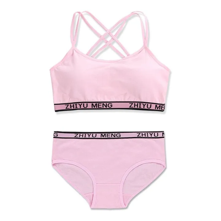 Girls%20Panty%20Sets%20Teenage%20Cotton%20Padded%20Training%20Bra+Panties%20Kids%20Sports%20Underwears%208-14Year%20-%20Image%202