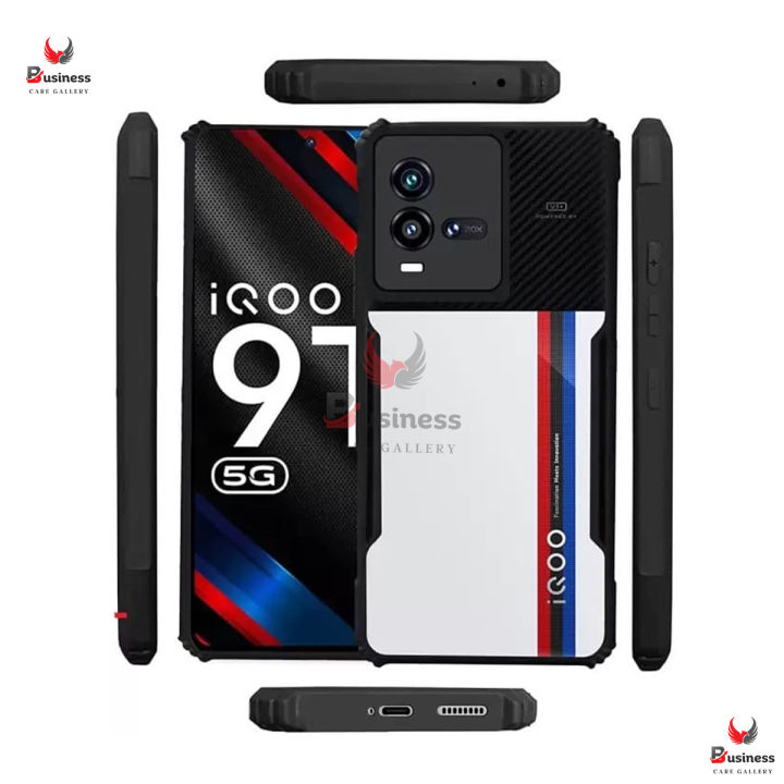 For vivo iQOO 10 / vivo iQOO 9T C-Xundd Protective Transparent Airbag Bumper Phone Case For iqoo 10 Back Cover