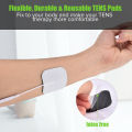 【Sleek】 20Pcs Electrode Pads for Tens Digital Therapy Self Adhesive Reusable 2Mm Plug for Tens 3000,Ems Digital Therapy Machine Massagermachine ,electrode. 