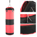 Empty boxing sand bag han g kick sandbag training fight karate punch punching metallic chain hook caribiner - Sustainable Option. 