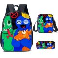 Rainbow Friends Backpack Colorful Boys Girls School Bags Capacity Students Bag Anime Cartoon Waterproof Backpack For Kids Gifts. 