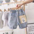 IENENS Baby Boys Shorts Girl Casual Jeans Kids Clothes Summer Short Pants 2-8 Years Clothing Boy's Loose Denim Shorts.