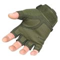 Half Finger Hand Gloves For Biker. khaki colour oklee army Hand Gloves. 