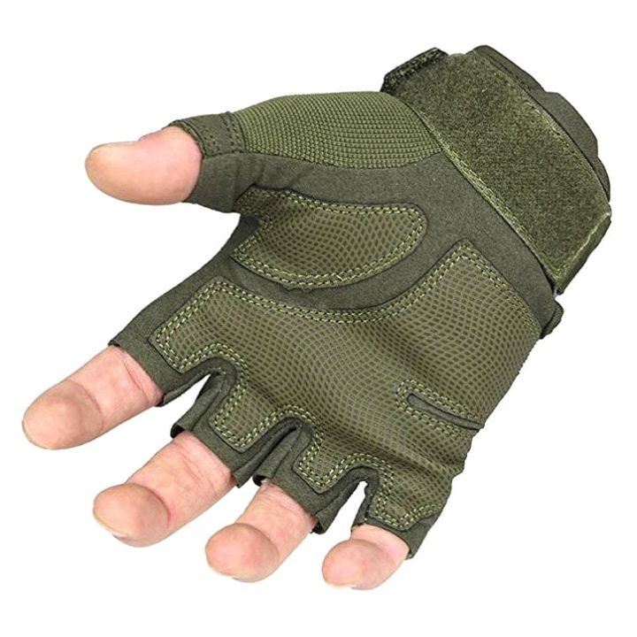 Half%20Finger%20Hand%20Gloves%20For%20Biker.%20khaki%20colour%20oklee%20army%20Hand%20Gloves%20-%20Image%205
