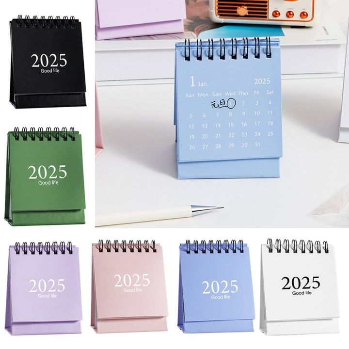 Mini Calendars 2024.7-2025.12 Table Desk Calendar Cute Protable 2025 ...
