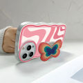 【Upgrade Your Style】 BILI for A04 Back Cover With Free Ring Holder Multicolor Wavy Soft Transparent Colorful Wavy Phone Cases. 