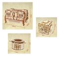 3d Wood Mechanical Box Puzzles Kits for Child Assembly Building Blocks DIY Surprise Jewelry Necklace Ring Cosmetics Case Models MuXiaRe. 
