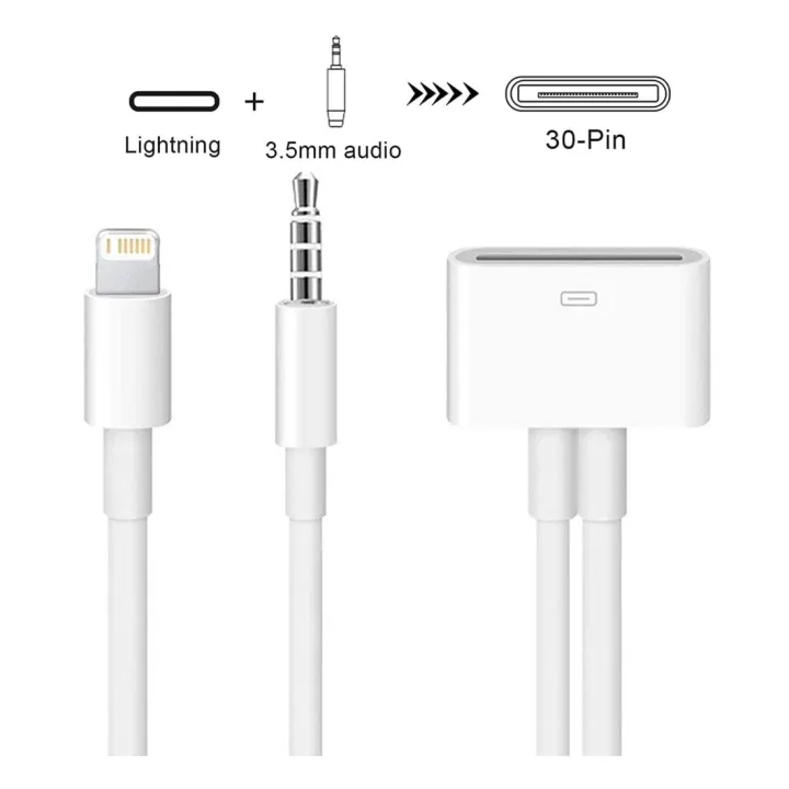 %E3%80%902023%E3%80%91%20Lightning%20to%2030%20Pin%20Adapter%203.5mm%20AUX%20Audio%20Port%20Support%20Charging%20Data%20Transmission%20for%20iPhone%206%206%20Plus%205s%205c%205%204s%204%20iPad%20iPod%20-%20Image%202