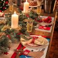 Cute Santa Claus Snowman Printed Christmas Linen Placemats Coffee Tea Cup Dinner Plate Mat Tablecloth Kitchen Tool. 