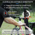 Wireless Remote Bike Alarm: 115Db Super Loud Bicycle Vibration Motion Sensor NOVO.