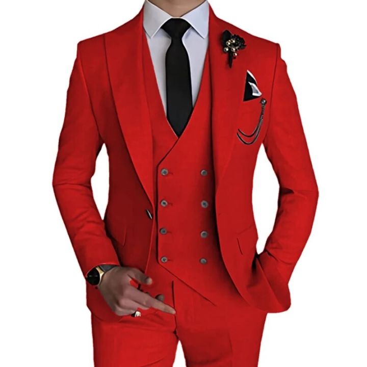 2023%20Fashion%20New%20Men%20Leisure%20Boutique%20Business%20Solid%20Color%20Wedding%20Suit%20Coat%20Pants%20Vest%203%20Pcs%20Set%20Dress%20Blazers%20Jacket%20Trousers%20-%20Image%206