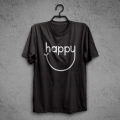 Happy Cotton Printed T-Shirt - T Shirt For Man - T Sirt. 