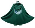2021 Attack On Titan Costume Green Cloak Japanese Anime Cosplay Shingeki No Kyojin Hoodie Eren Levi Mikasa Cloak Scout Legion Coat.