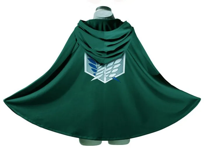 2021 Attack On Titan Costume Green Cloak Japanese Anime Cosplay