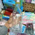 Buxton Clear glass Bottle for water Milk , reusable water bottle 1000ML.