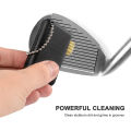 3 in 1 Retractable Multiple Use Golf Club Cleaner Tool Portable Golf Club Brush with Golf Groove Sharpening Tool Pocket Size. 