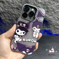 Cartoon Sanrio Cute Kuromi Phone Case Compatible for IPhone 11 15 12 13 14 Pro Max X XS Max XR Luxury Plating Metal Button Lovely Kuromi Silicone Shockproof Soft Cover. 