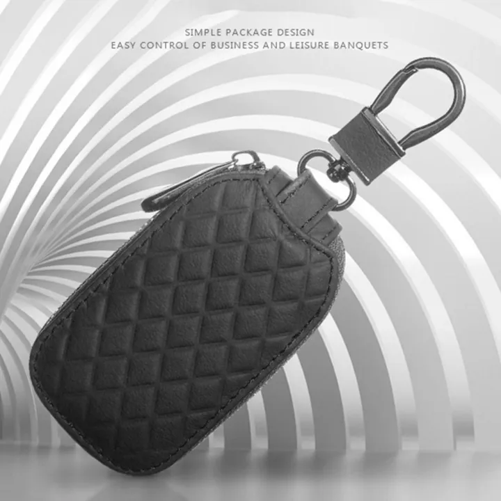 PU%20Leather%20Key%20Holder%20Case%20Keychain%20Pouch%20Bag%20Car%20Wallet%20Key%20Ring%20Unisex%20-%20Image%207