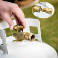 Propane Tank Adapter Converts POL LP Tank Service Valve to QCC1 / Type1 Hose or Regulator. 