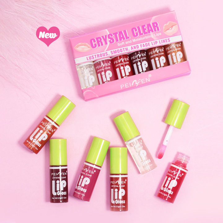 6-pack%20Moisturizing%20Lip%20Gloss%20Set%20Glossy%20Lip%20Oil%20Hydrating%20Transparent%20Lip%20Glaze%20Fade%20Lip%20Lines%20Shiny%20Lip%20Plumper%20Beauty%20Makeup%20-%20Image%202