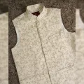 Printed golden koti for men print brand | Nehru jacket for men | Waist coat and vest for men golden.