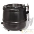 Stainless Steel Electric Soup Warmer - Commercial Grade, Black | Efficient & Durable - YDSK10. 