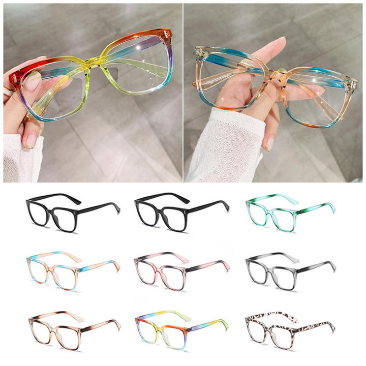 Large%20Frame%20Gradient%20Anti%20Blue%20Light%20Glasses%20Trendy%20Street%20Style%20Vintage%20Square%20Frame%20Glasses%20Flat%20Rainbow%20Frame%20Glasses%20for%20Street%20Photography%20Vision%20Correction%20Eye%20Protection%20Fashionable%20Outfit%20-%20Image%204