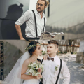 Menâs Adjustable Suspenders Braces â Elastic Y-Back Trouser Holder.