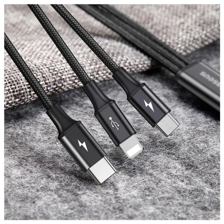 Baseus%20Rapid%20Series%203-in-1%20Cable%20Micro+Dual%20Lightning%203A%20(1.2M)%20-%20Image%202
