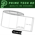 "Premium Barcode Sticker Roll 50mm x 25mm, DT, Core 1.5 Inch, 1000 Pcs Per Roll - White, Highly Adhesive (1 Roll)". 