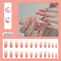 24 Pcs Fake Nails Box For Women Liquid Glue - Fake Nails. 