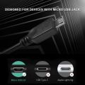 USB 2.0 Female to 2 Micro USB Male Cable, Length: About 30cm.