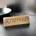 5 Pack Rustic Reserved Table Sign - Bronze Reserved Signs - Wedding Accessories. 