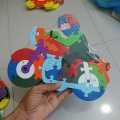 26 pcs alphabet and Number Kids Wooden Block Puzzle Animal Wooden Abc Puzzles Mystery Puzzle Alphabet Puzzle Preschool Gift owl, elephant, motorcycle, car, Bear, Lion Multiple design. 