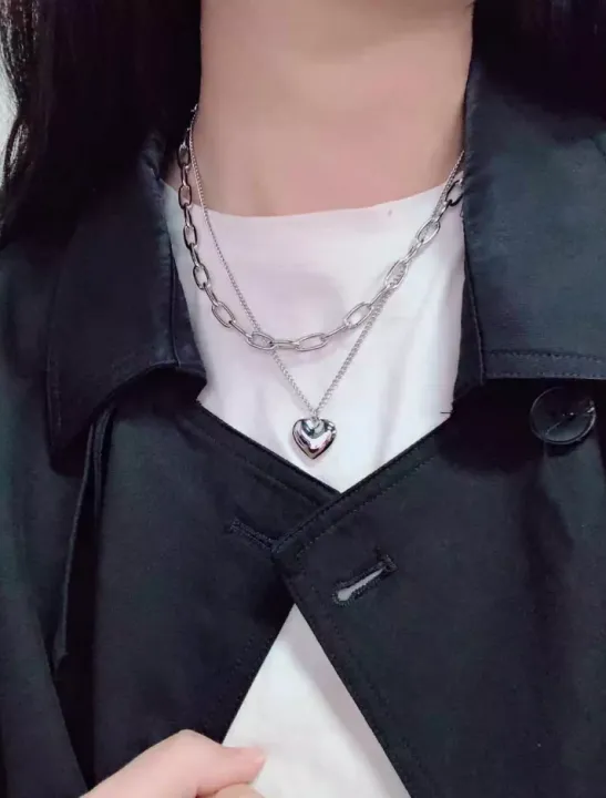 Trendy%20Fashionable%20Metal%20Love%20Necklaces%20for%20Girls%20Simple%20Stylish%20-%20Sweater%20Chain%20Heart%20Shape%20Pendant%20Chain%20Necklace%20for%20Women%20Fashion%20Jewelry%20-%20Image%202