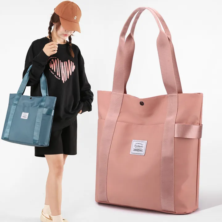 Women's%20Large%20Capacity%20Shoulder%20Bag%20Urban%20Simple%20and%20Lightweight%20Nylon%20Cloth%20Portable%20Large%20Bag%20Daily%20Leisure%20Commute%20Tote%20Bag%20-%20Image%202