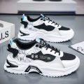 Versatile men's shoes 2024 spring new trend platform casual shoes daily heightened sports tide shoes men's wholesale cross-border. 