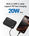 ANOBIK Compact 20000 Pro Power Bank with Built in USB-C PD Cable. 