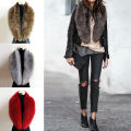 100cm Fluffy Shawl Collar Collar Wrap Neck Winter Warm Faux Fur Collar Women Accessories Scarves Fur Scarf Thicken Plush. 