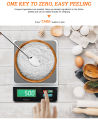 Fully waterproof 5000G/1G rechargeable kitchen scale, coffee scale, high sensitivity and precision baking tool Simple Fidelity design.