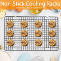 LMETJMA Chef Cooling Rack Stainless Steel Wire Cookie Rack Oven Safe Grid Wire Cookie Cooling Racks for Baking Cooking JT135.