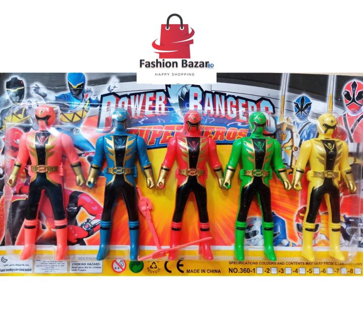 Power%20Rangers%205%20Piece%20Set%20Superheroes%2010cm,%20PVC%20Action%20Figure%20-%20Image%202