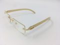 Custom Women Men New Wood Grain Color Buffalo Horn Shape Fashion Small Square Sun Shades Glasses Trendy Rimless Sunglasses 2021.