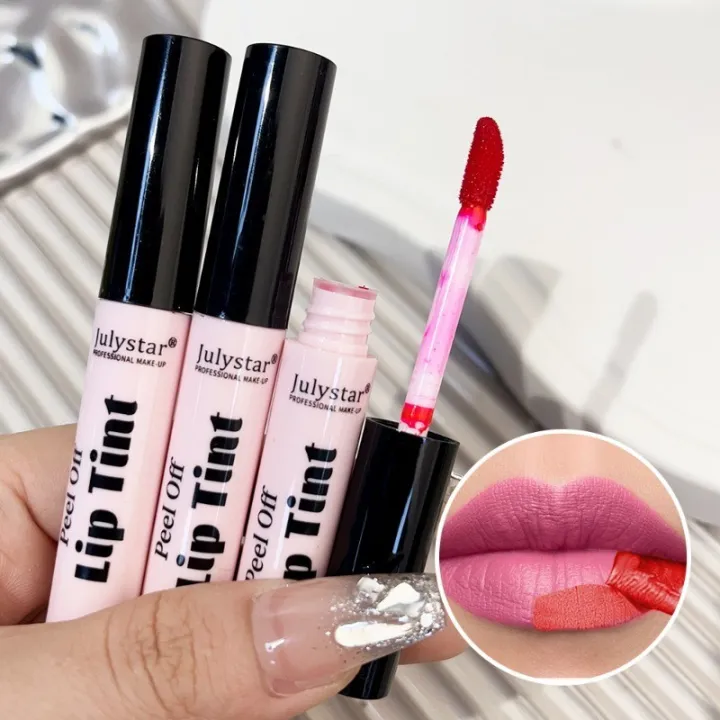 Julystar%20Peel%20Off%20Liquid%20Lipstick%20Long-lasting%20Waterproof%20Non-Sticky%20Cup%20Lip%20Stain%20Women's%20Velvet%20Matte%20Lip%20Gloss%20-%20Image%205